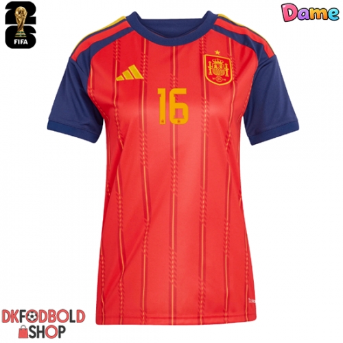 Spanien Rodri Hernandez #16 Hjemmebanetrøje Dame VM 2026 Kort ærmer